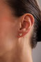 Heliophilia Silver NRZ999860 Pendientes de plata de ley 925 con baño de oro